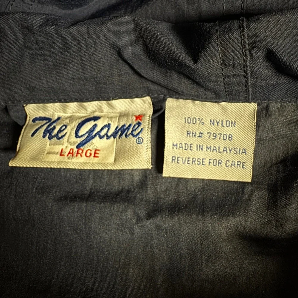 The Game Notre Dame Fighting Irish Quarter Zip Pullover Jacket Navy Yellow Large - Picture 5 of 9